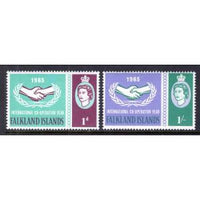 Falkland Islands 156-157 Co-op Year MNH VF