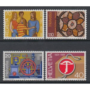 Switzerland 704-707 MNH VF