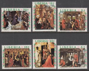 Liberia 534-539 Christmas MNH VF