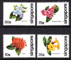 Singapore 363-366 Flowers MNH VF