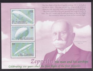 St Vincent 2787 Zeppelins Souvenir Sheet MNH VF