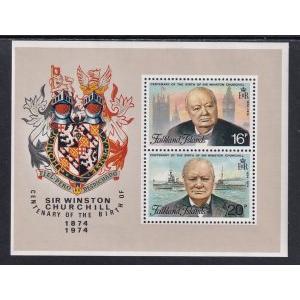 Falkland Islands 236a Churchill Souvenir Sheet MNH VF