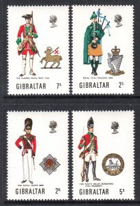 Gibraltar 234-237 Uniforms MNH VF