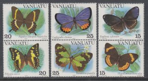 Vanuatu 346-348a Butterflies MNH VF