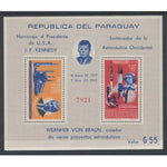 Paraguay 841a Space Kennedy Souvenir Sheet MNH VF