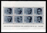 Germany 883-890 Souvenir Sheet MNH VF