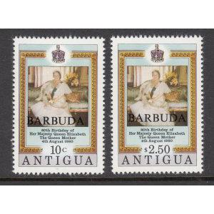 Barbuda 461-462 Queen Mother MNH VF