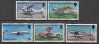 Guernsey 81-85 Airplanes MNH VF