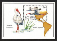 St Vincent 1826 Birds Souvenir Sheet MNH VF