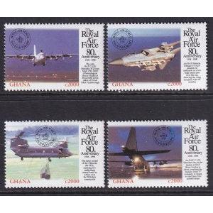 Ghana 2083a-2083d Airplanes Singles MNH VF
