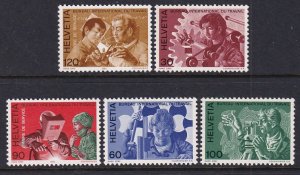 Switzerland 3O105-3O109 MNH VF