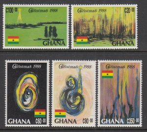 Ghana 1068-1072 Christmas MNH VF