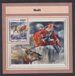 Djibouti 1302 Christmas Souvenir Sheet MNH VF