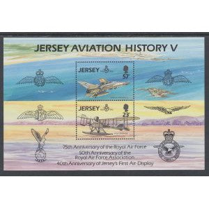 Jersey 639a Airplanes Souvenir Sheet MNH VF