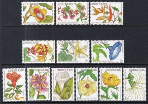 Suriname 613-624 Flowers MNH VF