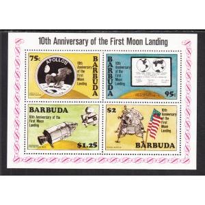 Barbuda 430a Anniversary Moon Landing Souvenir Sheet MNH VF