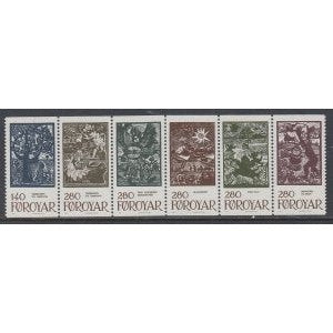 Faroe Islands 120a Booklet Pane MNH VF