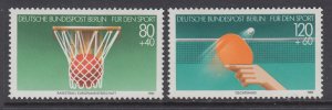 Germany Berlin 9NB221-9NB222 Sports MNH VF