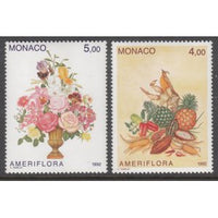 Monaco 1817-1818 Flowers MNH VF