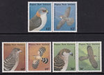 Papua New Guinea 621-625a Birds MNH VF