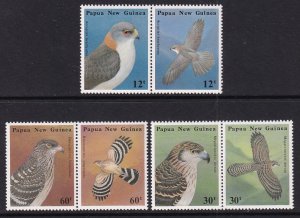 Papua New Guinea 621-625a Birds MNH VF