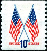 United States of America 1973 50 Star and 13 Star Flags