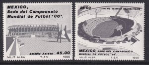 Mexico 1424-1425 Soccer MNH VF