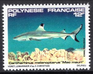 French Polynesia 375 Shark MNH VF