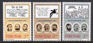 Faroe Islands 179-181 MNH VF