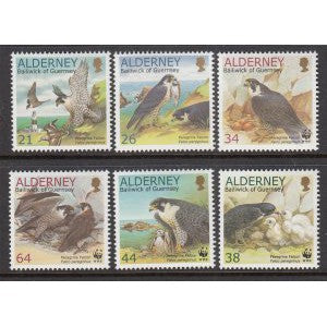 Alderney 142-147 Birds MNH VF