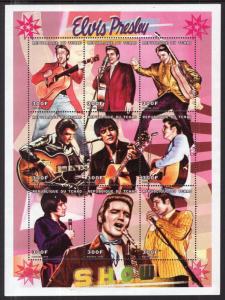 Chad 846 Elvis Souvenir Sheet MNH VF