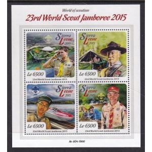Sierra Leone 3562 Boy Scouts Souvenir Sheet MNH VF