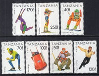 Tanzania 1201-1207 Winter Sports MNH VF