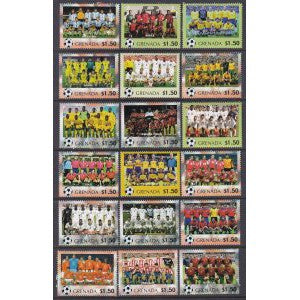 Grenada 3550-3581 Soccer MNH VF