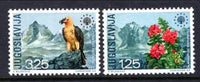 Yugoslavia 1042-1043 Flowers Bird MNH VF