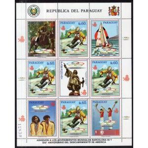 Paraguay 2263 Winter Olympics Sheet MNH VF