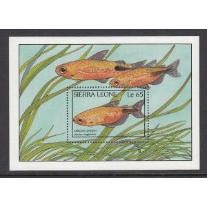 Sierra Leone 963 Fish Souvenir Sheet MNH VF