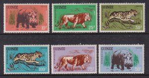 Guinea 248-253 Animals MNH VF