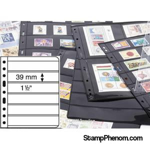 6 Pocket VARIO Sheets, Black-Binders & Sheets-Lighthouse-StampPhenom