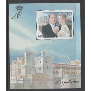 Monaco 2641 Royal Wedding Souvenir Sheet MNH VF