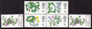 Great Britain 488-493 Flowers MNH VF