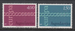 Yugoslavia 1052-1053 Europa MNH VF