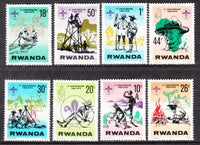 Rwanda 849-856 Boy Scouts MNH VF