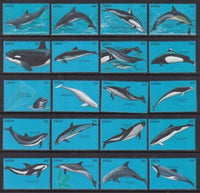 Palau 289a-289t Whales Dolphins Singles MNH VF