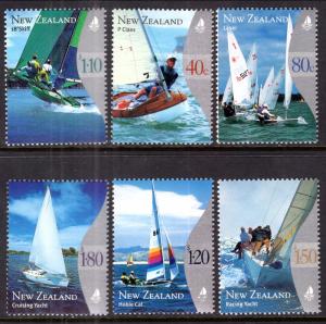 New Zealand 1615-1620 Sailboats MNH VF