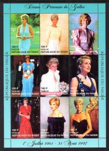 Niger 945 Princess Diana Souvenir Sheet MNH VF