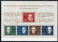 Germany 804 Music Souvenir Sheet MNH VF