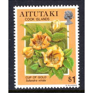 Aitutaki 499 Flowers MNH VF