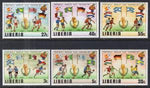 Liberia 886-891 Soccer MNH VF