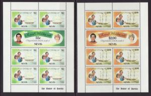 Nevis 135-140 Royal Wedding Miniature Sheets MNH VF